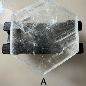 Natural Selenite Hexagonal Crystal Charging Plate (holder NOT INCLUDED)
